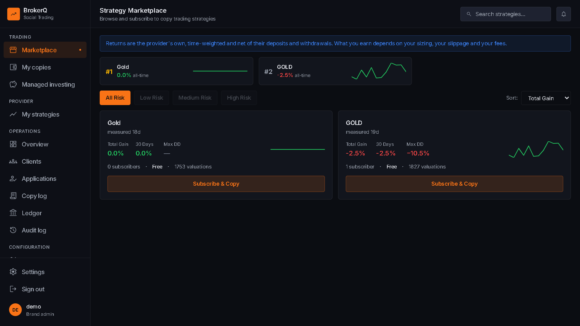 Copy Trader screenshot 2