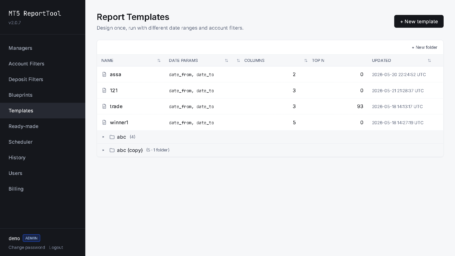 Report Tool screenshot 1
