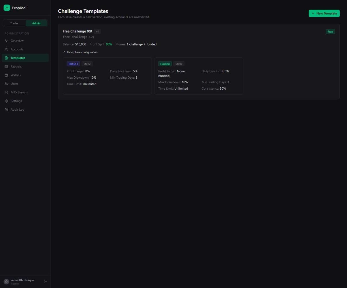 PropTool challenge template phase configuration